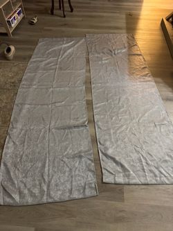 Gray Solid Curtain Panels Pair 40 x 84 Polyester Light Filtering Rod Pocket