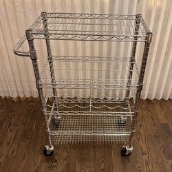 Crate & Barrel Rolling Storage Cart
