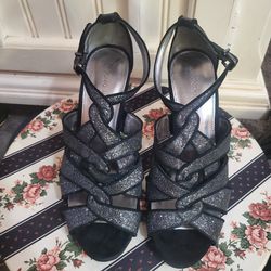Glittery Black Size 9 Heels