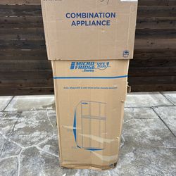 New Micro fridge new size 43” top x 19” wide x 19” back and microwave 19” long x 11” top x 1 ft back comes with 2 usb outlets asking $400