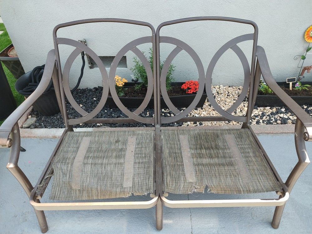 Free Loveseat Steel Outdoor Patio for Sale in Rialto, CA OfferUp