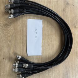 Lot of BNC Cables - Film & Video / cctv - 1.5 , 3, 5 Ft - Different Thickness- 