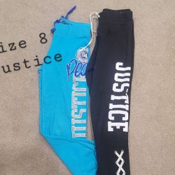 Girls Size 8 Justice Sweatpants 