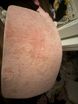 Cute 3 piece pink bathroom rugs