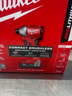 milwaukee compact brusheless m18 1/4' inpact driver kit