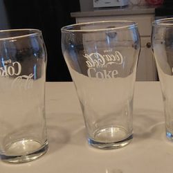 Coca- Cola Glasses Set Of 3 