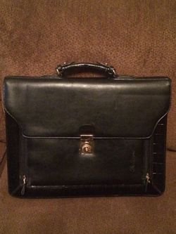Leather briefcase