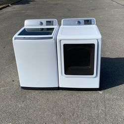 SAMSUNG WASHER AND DRYER.