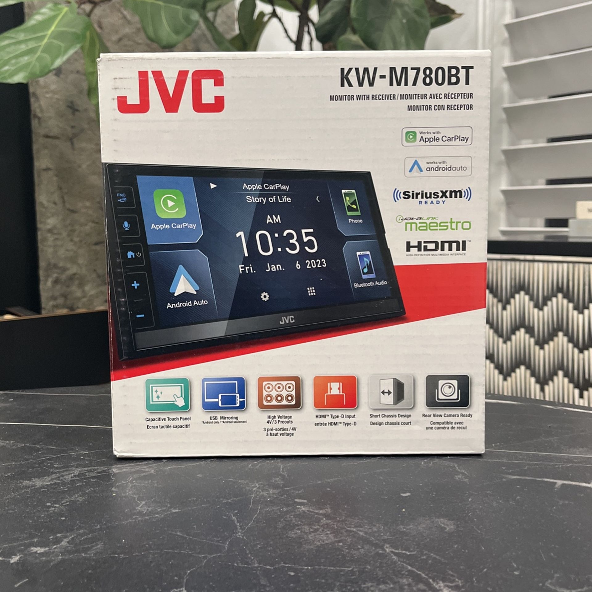 JVC 6.8” Bluetooth Media Receiver
