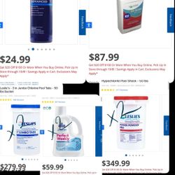 bundle pool chemicals chlorine tabs sock perfectly weekly PR 10000 ultra bright