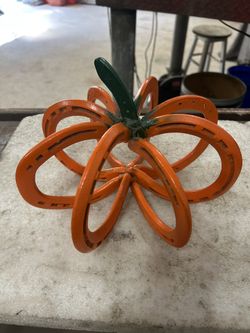 Hand Made Welded Pumpkin Decor