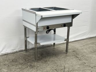 NSF 2 plate warmer and dry steam table 110v NH-2