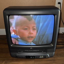 Zenith CRT TV/VCR Combo VHS Player Retro Gaming Television 13" TVBR1342Z 