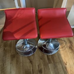Red High Stools 