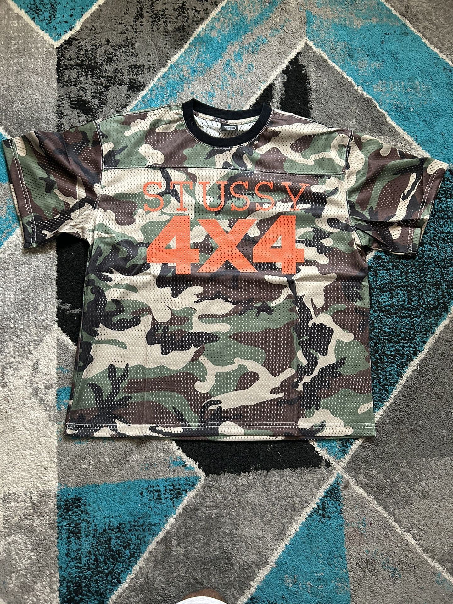 Stussy 4X4 Mesh Camo Football Jersey