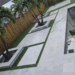 $2.99 16x16x1 ICE WHITE SANDBLASTED MARBLE 