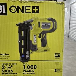 18V Ryobi 16GA straight finish nailer