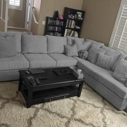 Gray Sectional Couch Like New Delivery Available 