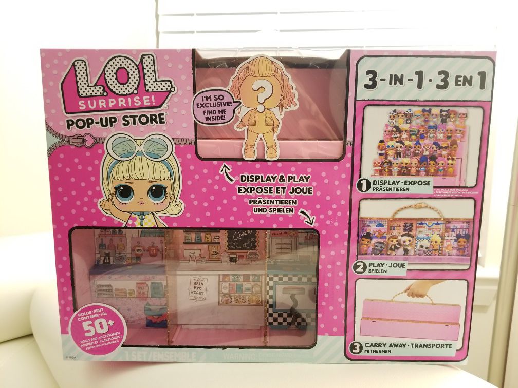 Toys/Girls/Dolls LOL Surprise! 3 in 1 Pop-up Store, Carrying Case, with 1 Exclusive Doll