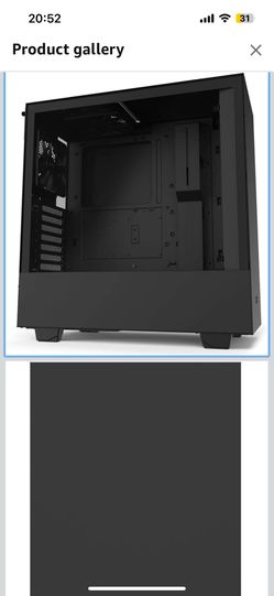 NZXT H510 - Compact ATX PC Gaming Case - Tempered Glass - Enhanced Cable Management - Water-Cooling Ready - Matte Black