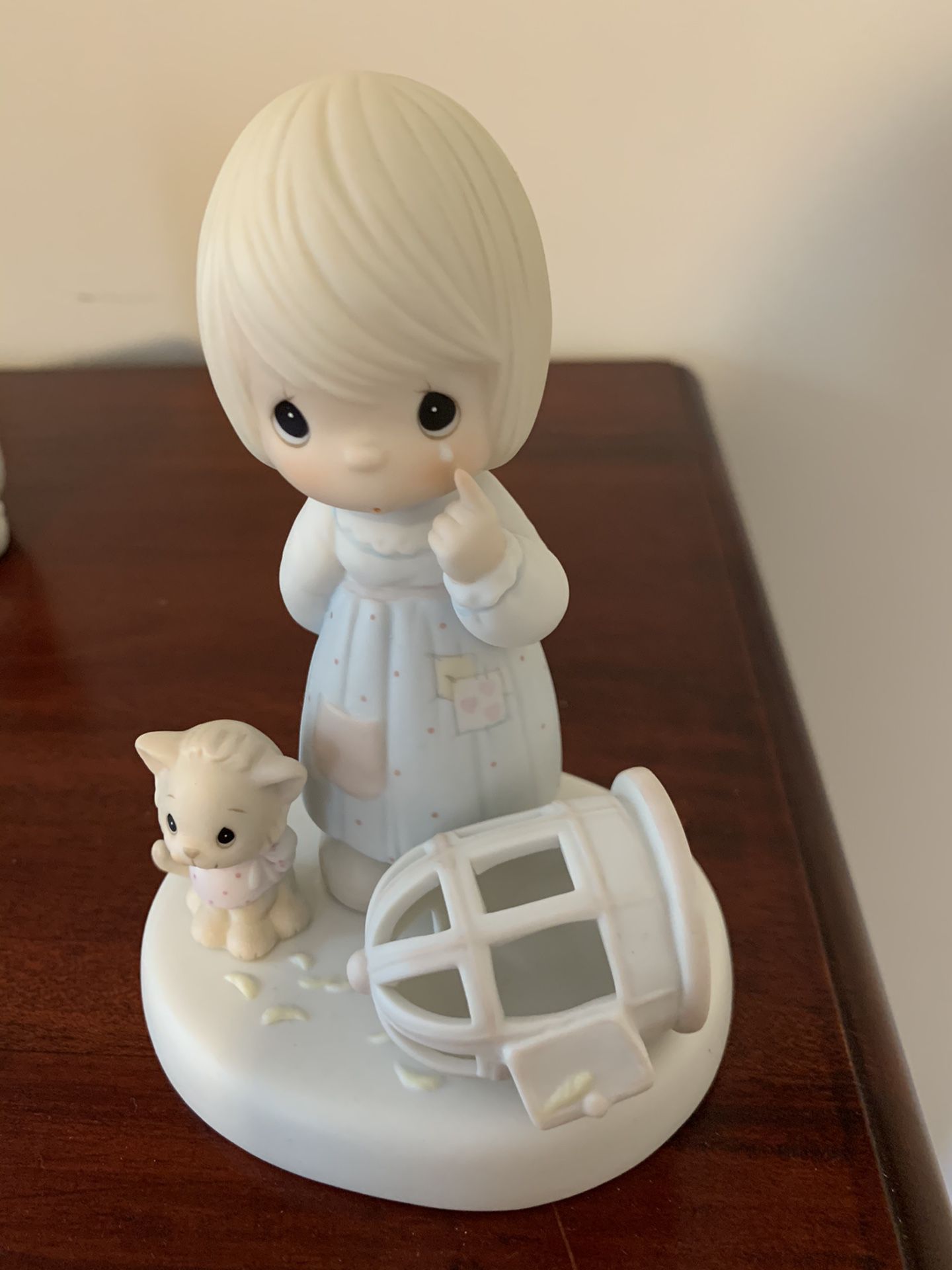 2 precious moments collectible figures dolls