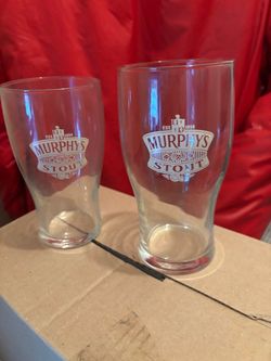 Murphy's Stout Pint Glasses - 3 cases of 16 oz &.1 case of 24 oz