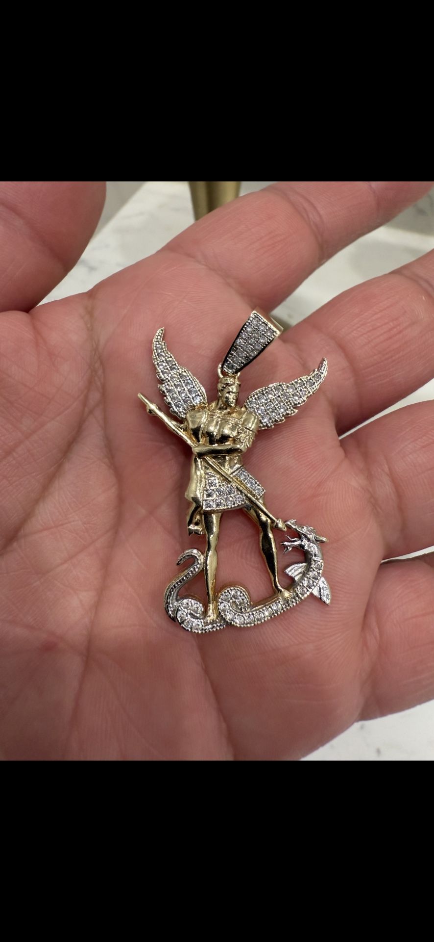14k Saint Michael Pendant (8 Grams)