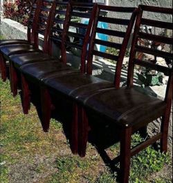 6 Solid Wood Dining Chairs