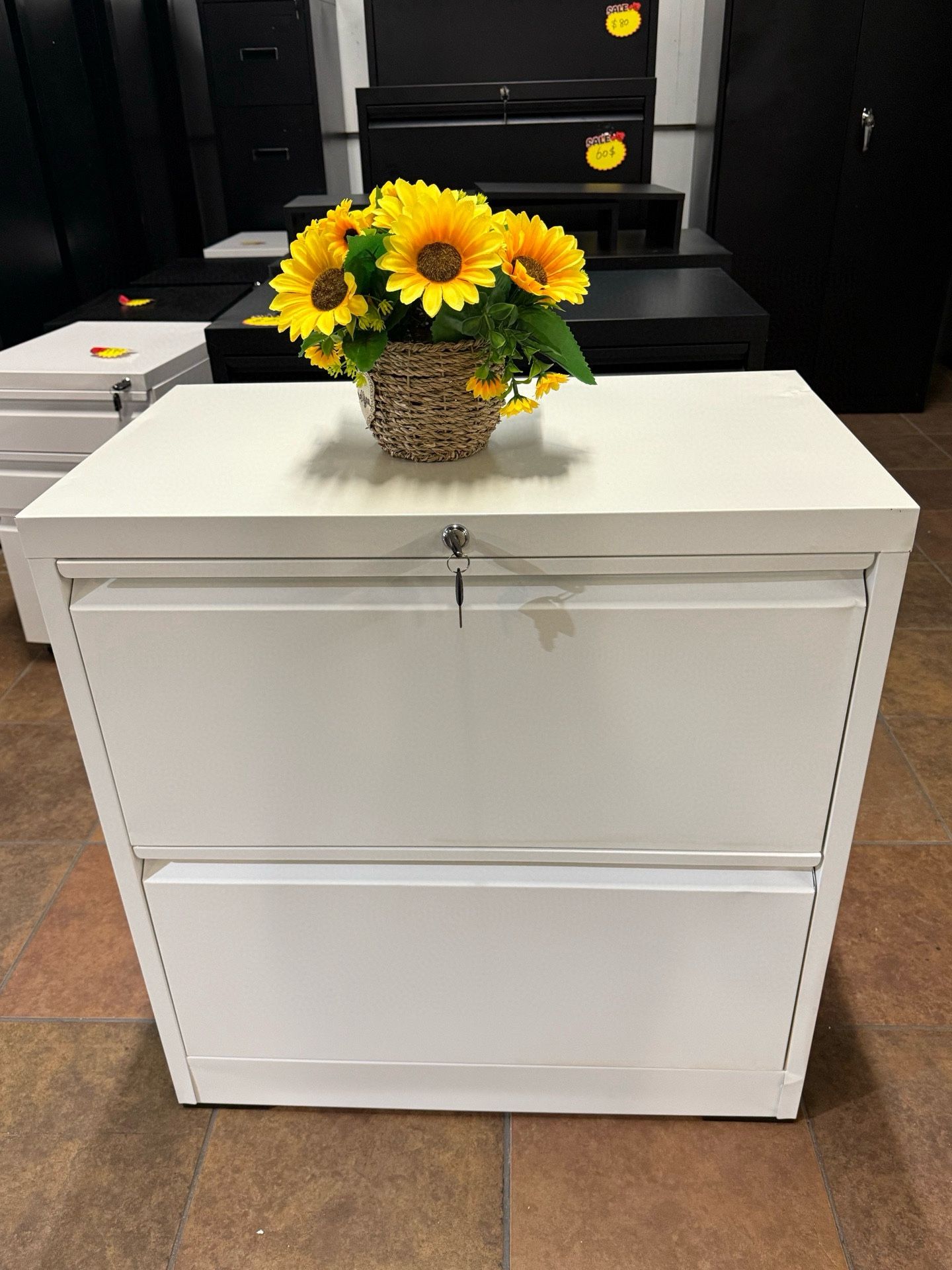 🔥2 Drawer File Cabinet Metal Wide Lateral Lockable File Cabinet for Legal/Letter(white) 💰50$ Decatur Location 2272 Lawrenceville Hwy Decatur, Geor