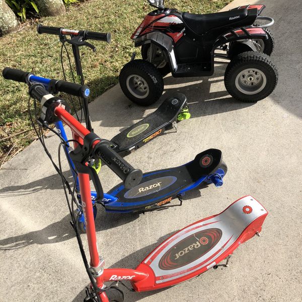 RAZOR ELECTRIC SCOOTERS (3) AND 4 WHEELER for Sale in Jupiter, FL OfferUp