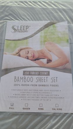 Bamboo sheet set (full)