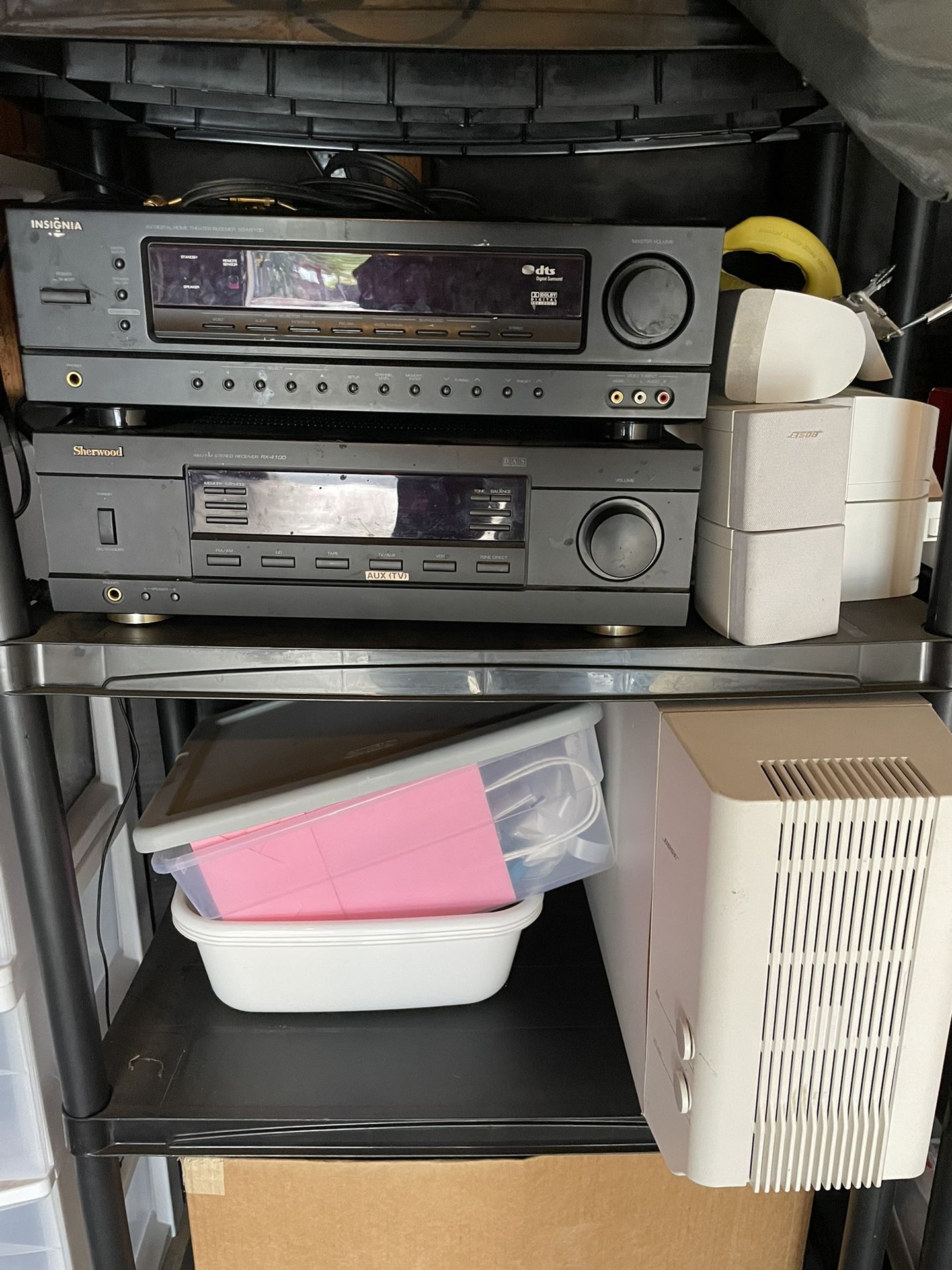 Bose and Insignia surround sound system