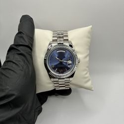 Blue & Silver Luxury Watch 