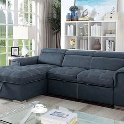 PULL OUT SLEEPER SECTIONAL (BRAND NEW)