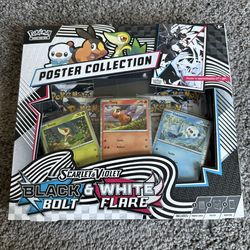 Sealed Black Bolt & White Flare Poster Collection