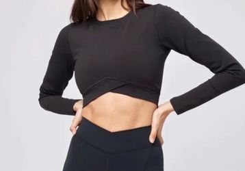 L*Space Aim High Long Sleeve cropped tops.