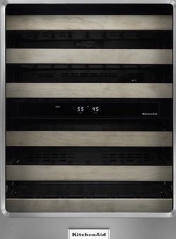 Kitchenaid 46-Bottle Built-In Dual Zone Wine Cellar