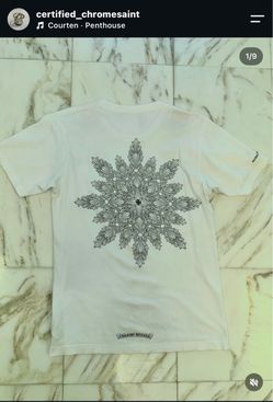 Size M | Chrome hearts Snowflake White T-shirt