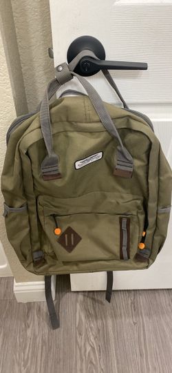 Olive Green Canvas Backpack