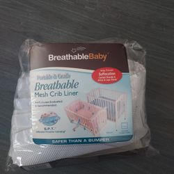 Portable & Cradle Breatbable Mesh Crib Liner 