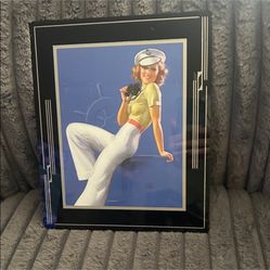 Vintage Earl Moran Pin Up Print 