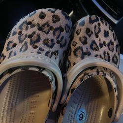 Cheetah Crocs