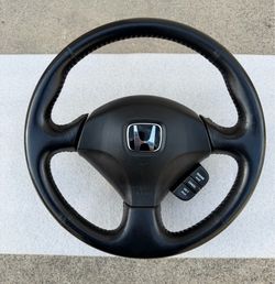 Acura Rsx Dc5 Type S - Black Leather Steering Wheel