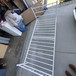 Metal White Twin Bed Frame 