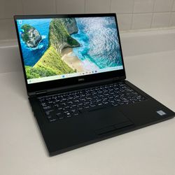Dell Touch i7 2-in-1 16GB RAM 256GB NVMe SSD 13.3" 1080P Backlit Latitude 7390 Laptop + Warranty