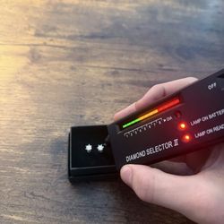 Round Lab Grown Diamond Studded Earrings.