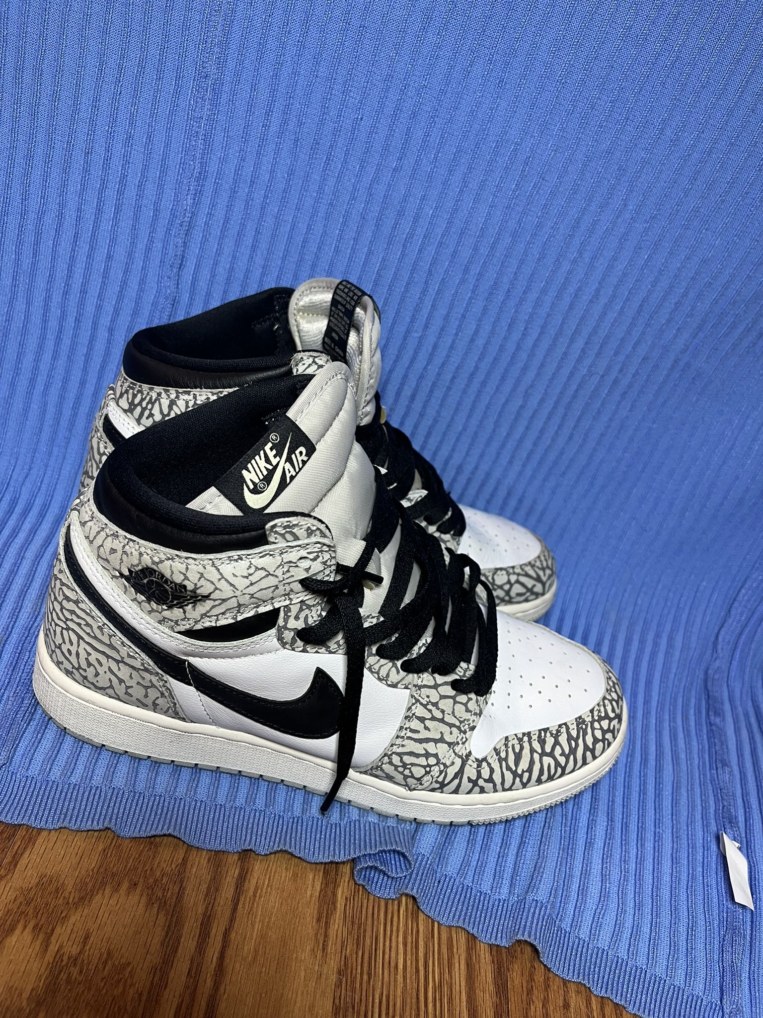 Nike Air High-Tops in Black, White, and Gray