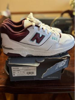 New Balance 550 Burgundy/Cyan Men’s Size 11