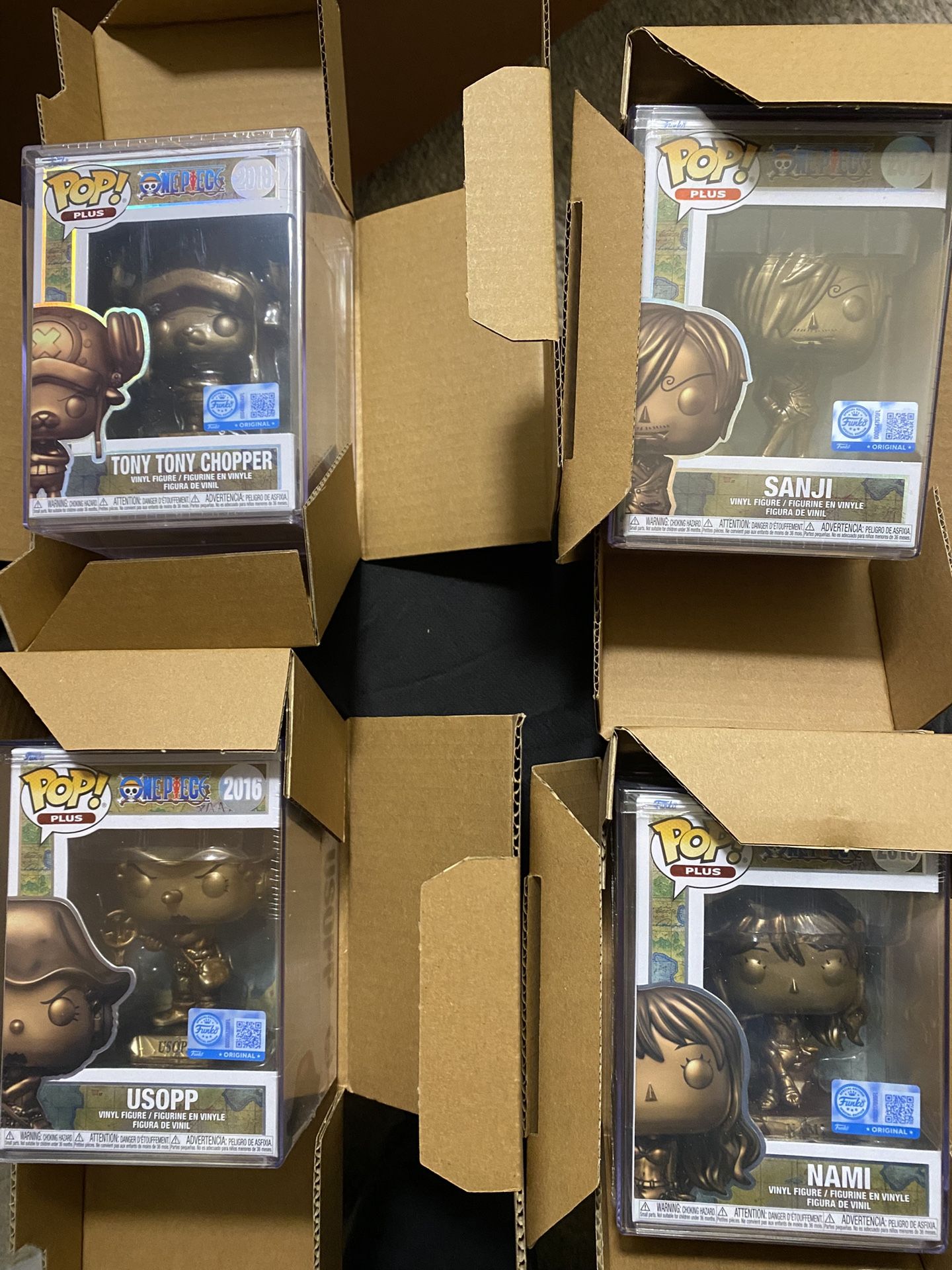  Bronze One Piece Funko Statues 