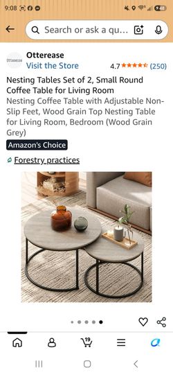 Brand new Round Nesting coffee tables